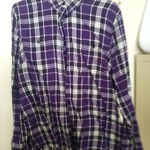 Flannel purple and black- St John's Bay